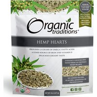 Organic Hemp Hearts, 8 oz (227 g), Organic Traditions