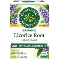 Organic Licorice Root Tea, 16 Tea Bags, Traditional Medicinals Teas