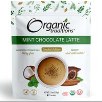 Organic Limited Edition Mint Chocolate Latte, 5.3 oz (150 g), Organic Traditions