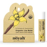 Organic Lip Balm, Vanilla, 0.15 oz, Noyah