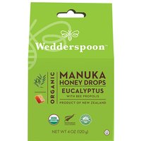 Organic Manuka Honey Drops - Eucalyptus, 4 oz (120 g), Wedderspoon