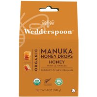 Organic Manuka Honey Drops - Honey, 4 oz (120 g), Wedderspoon
