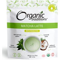 Organic Matcha Latte with Probiotics, 5.3 oz (150 g), Organic Traditions