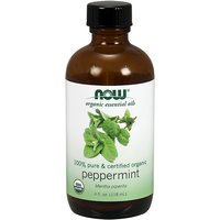 Organic Peppermint Oil, 100% Pure, 4 oz, NOW Foods