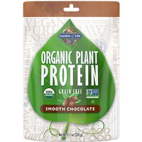 Organic Plant Protein Powder - Smooth Chocolate, 9.7 oz (276 g), Garden of Life
