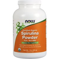 Organic Spirulina Powder, 1 lb Cannister, NOW Foods