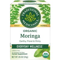 Organic Moringa with Spearmint & Sage Tea, 16 Tea Bags, Traditional Medicinals Teas