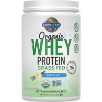 Organic Whey Protein Powder, Vanilla, 13.33 oz (378 g), Garden of Life