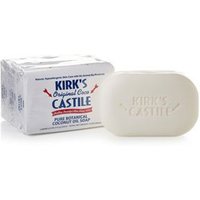 Original Coco Castile Bar Soap, Coconut Oil Soap, 3 x 4 oz Bars, Kirks Natural