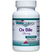 Ox Bile Supplement 125 mg, 180 Capsules, NutriCology