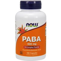PABA 500mg (Para-aminobenzoic Acid) 100 Caps, NOW Foods