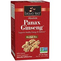 Absolute Panax Ginseng Herbal Tea, 20 Tea Bags, Bravo Tea