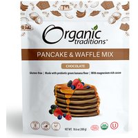 Pancake & Waffle Mix, Chocolate, 10.6 oz (300 g), Organic Traditions