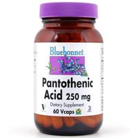 Pantothenic Acid 250 mg, 60 Vcaps, Bluebonnet Nutrition