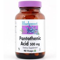 Pantothenic Acid 500 mg, 180 Vcaps, Bluebonnet Nutrition