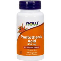 Pantothenic Acid 500mg from Calcium Pantothenate 100 Caps, NOW Foods