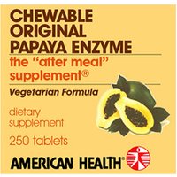 Papaya Enzyme Original Chewable 250 tabs from American Health