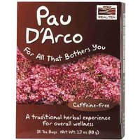Pau DArco Tea, Caffeine Free, 24 Tea Bags, NOW Foods
