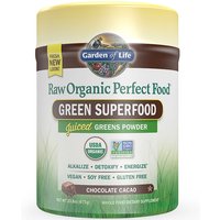Perfect Food Raw Organic Green Superfood Powder - Chocolate Cacao, 23.8 oz (675 g), Garden of Life