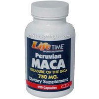 Peruvian Maca 750 mg, 120 Capsules, LifeTime