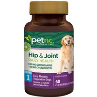 PetNC Dog Hip & Joint Daily Health Level 1, Liver Flavor, 60 Chewables, 21st Century Animal HealthCare