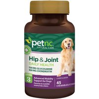 PetNC Dog Hip & Joint Daily Health Level 3, Liver Flavor, 45 Chewables, 21st Century Animal HealthCare