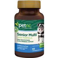 PetNC Dog Senior Multi Daily Formula, Multivitamin & Multimineral, Liver Flavor, 60 Chewables, 21st Century Animal HealthCare