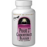 Phase 2 Carbohydrate Blocker (Carb Blocker) Chewable 500mg 60 wafers from Source Naturals