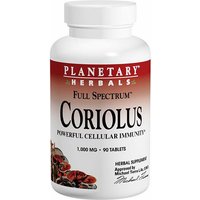 Planetary Ayurvedics Coriolus Full Spectrum, 90 Tablets, Planetary Herbals