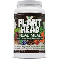 Plant Head Real Meal - Chocolate, Plant-Based Meal Shake, 2.3 lb, Genceutic Naturals