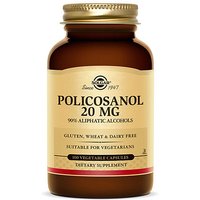 Policosanol 20 mg, 100 Vegetable Capsules, Solgar