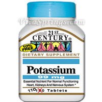 Potassium 99 mg 110 Tablets, 21st Century Health Care