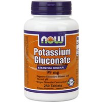 Potassium Gluconate 99mg Vegetarian 250 Tabs, NOW Foods
