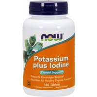 Potassium plus Iodine Vegetarian 180 Tabs, NOW Foods