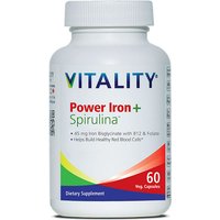 Power Iron + Spirulina, 60 Vegetable Capsules, Vitality