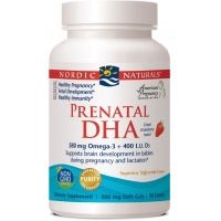 Prenatal DHA - Strawberry Flavor, Omega-3 + D3, 90 Softgels, Nordic Naturals