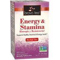 Energy & Stamina Herbal Tea, 20 Tea Bags, Bravo Tea