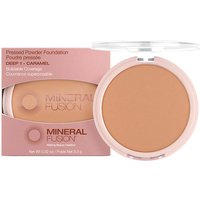 Pressed Powder Foundation - Deep 1 - Caramel, 0.32 oz, Mineral Fusion Cosmetics