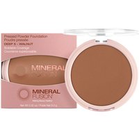 Pressed Powder Foundation - Deep 5 - Walnut, 0.32 oz, Mineral Fusion Cosmetics