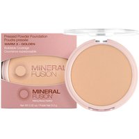 Pressed Powder Foundation - Warm 3 - Golden, 0.32 oz, Mineral Fusion Cosmetics
