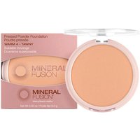 Pressed Powder Foundation - Warm 4 - Tawny, 0.32 oz, Mineral Fusion Cosmetics