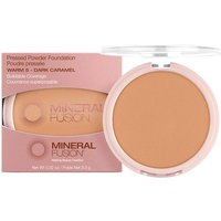 Pressed Powder Foundation - Warm 5 - Dark Caramel, 0.32 oz, Mineral Fusion Cosmetics
