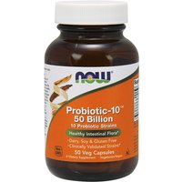 Probiotic-10 50 Billion, 10 Probiotic Strains, 50 Veg Capsules, NOW Foods