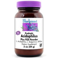Probiotic Acidophilus Plus FOS Powder, Milk Free, 3 oz, Bluebonnet Nutrition