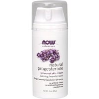 Natural Progesterone Liposomal Skin Cream with Lavender, 3 oz, NOW Foods