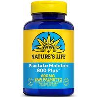 Prostate Maintain 600 Plus, 100 Vegetarian Capsules, Natures Life