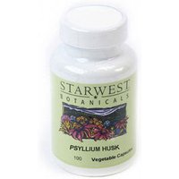 Psyllium Husk 100 Caps 500 mg, StarWest Botanicals