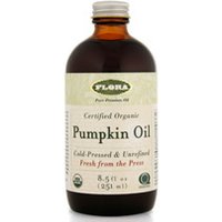 Pumpkin Seed Oil Liquid, Certified Organic, 8.5 oz, Flora Health