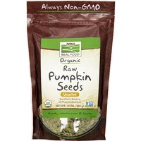 Organic Pumpkin Seeds, Raw & Unsalted, 12 oz, NOW Foods