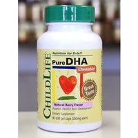 ChildLife Pure DHA Chewable For Children, Natural Berry, 90 Softgels